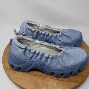 Rombaut Shoes Womens 39 Boccaccio II Aura Ballerina Flats Blue Chunky Platform